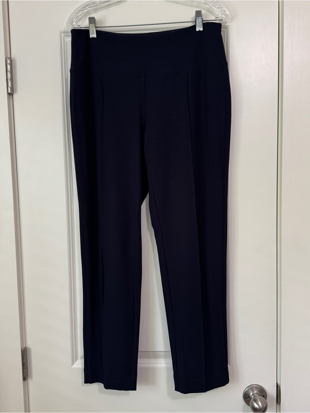 J Jill Small Wearever Collection Smoothly Fit Slim Leg Navy Blue Stretch Pants